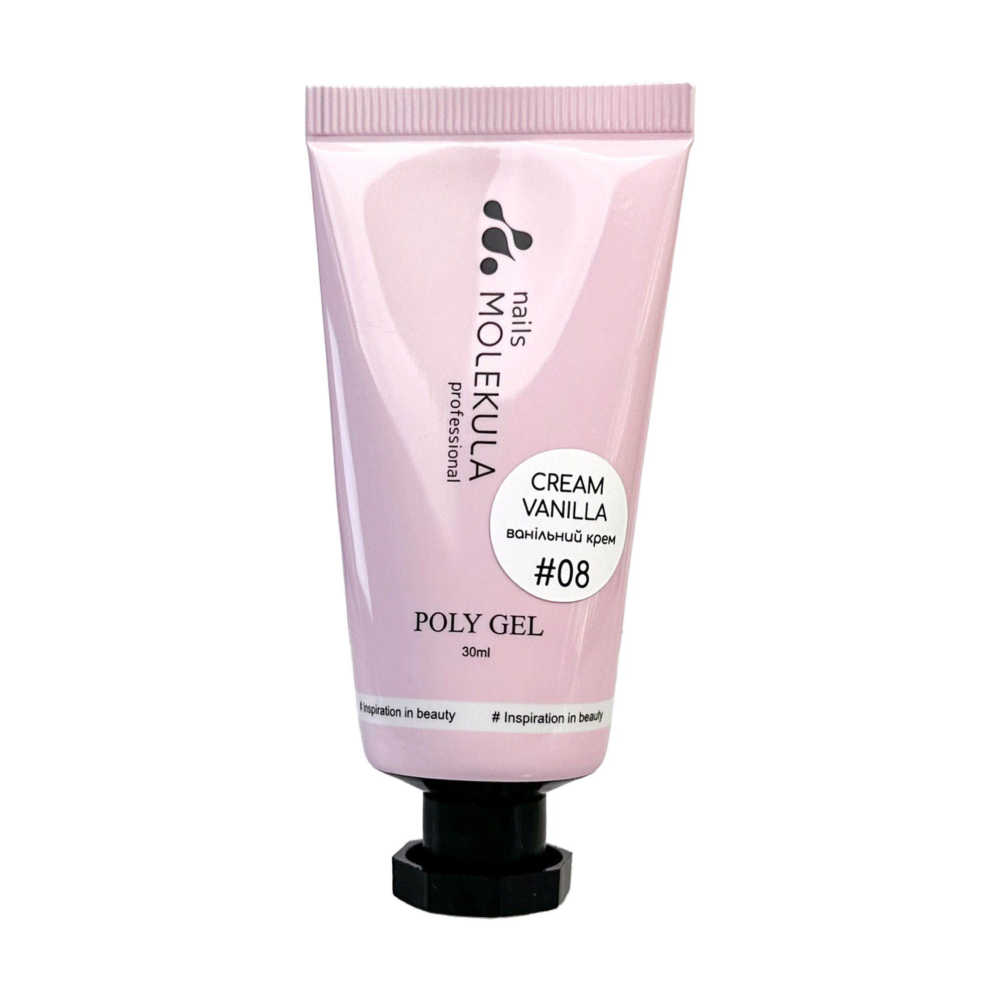 Полігель для нігтів Nails Molekula Professional Poly Gel 08 Cream Vanilla, 30 мл